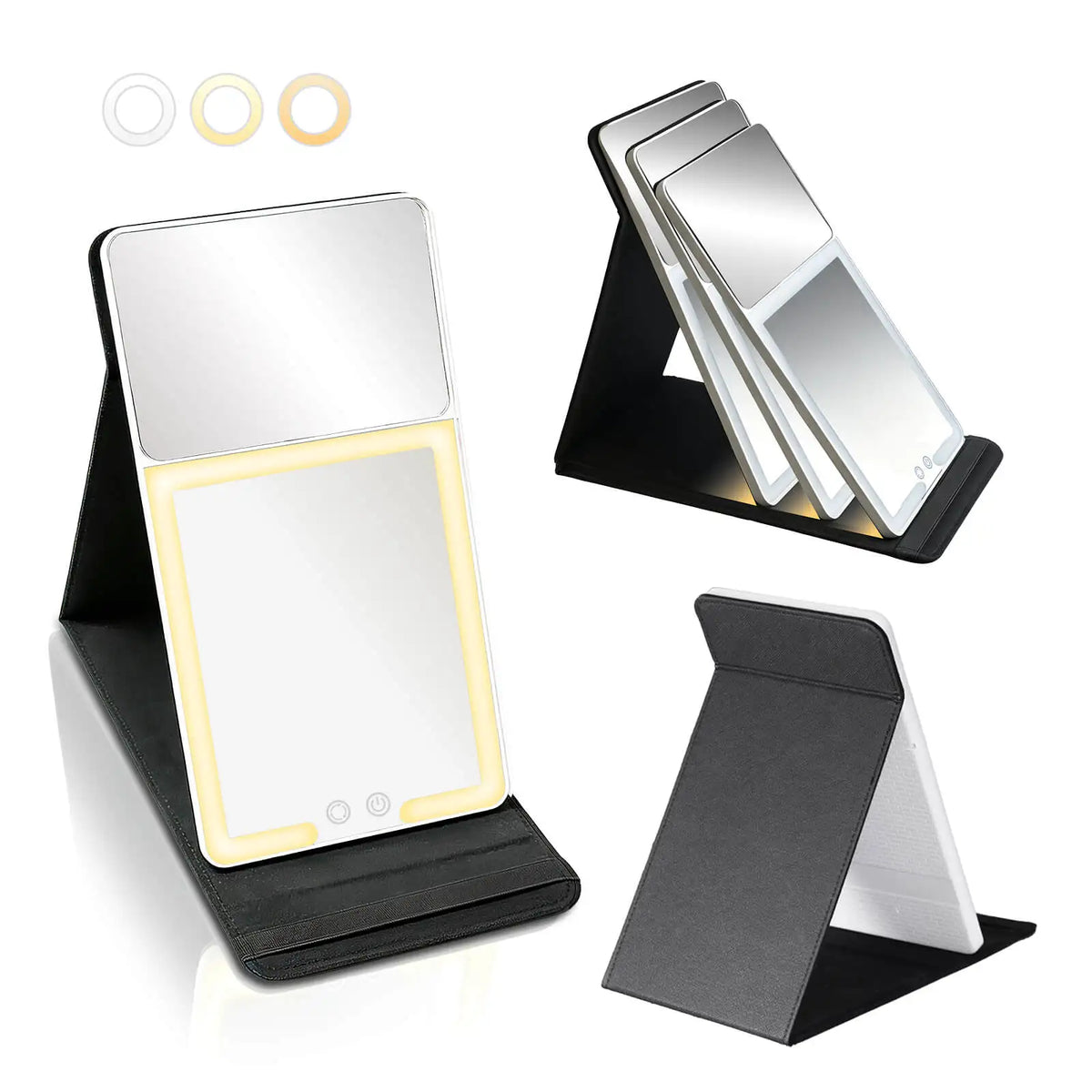 Rechargeable LED Makeup Mirror with 1X & 20X Magnification