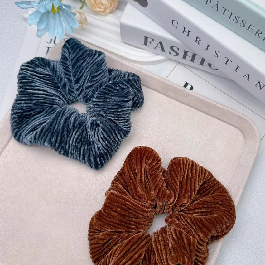 Oversized Fabric Scrunchie Hair Tie Set β Stylish Hair Accessories