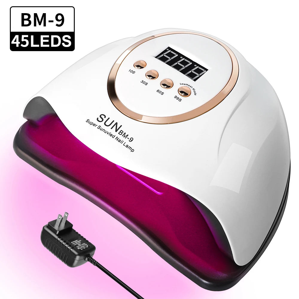 45W UV LED Nail Lamp for Gel Polish, Fast Curing Nail Dryer