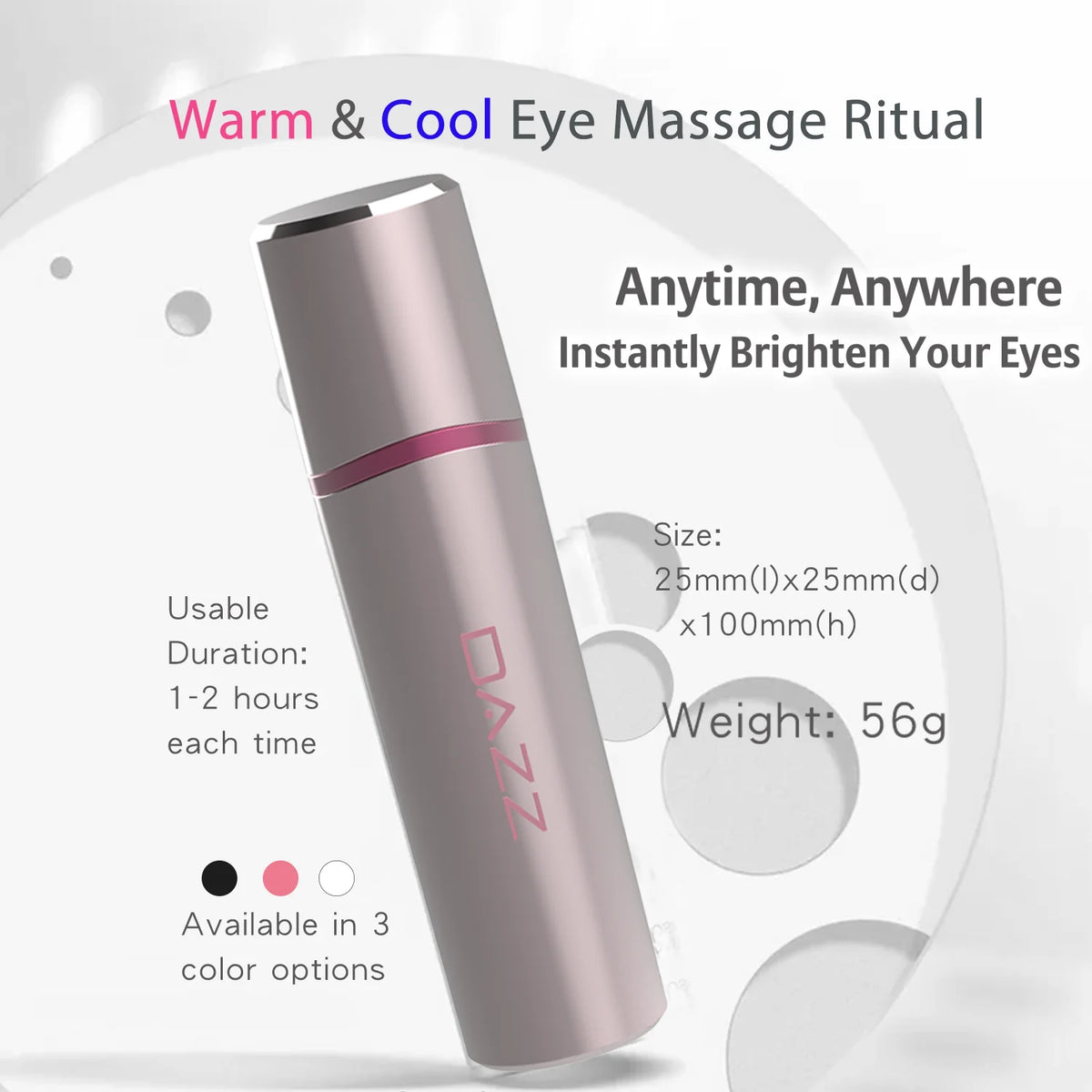 Rechargeable Eye Massager Wand for Soothing Facial & Eye Care