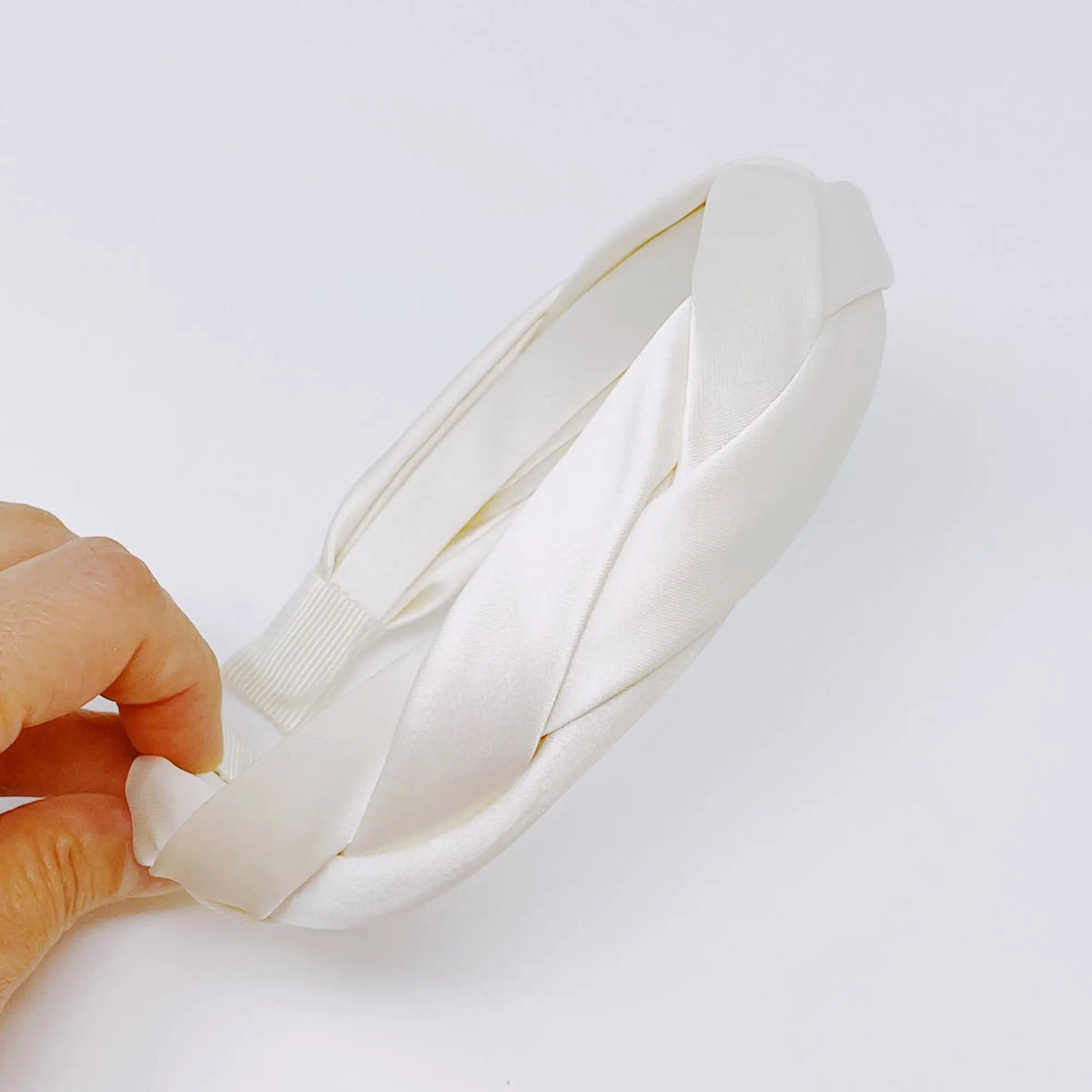 Silk Satin Braided Headband – Soft, Elegant Hair Accessory