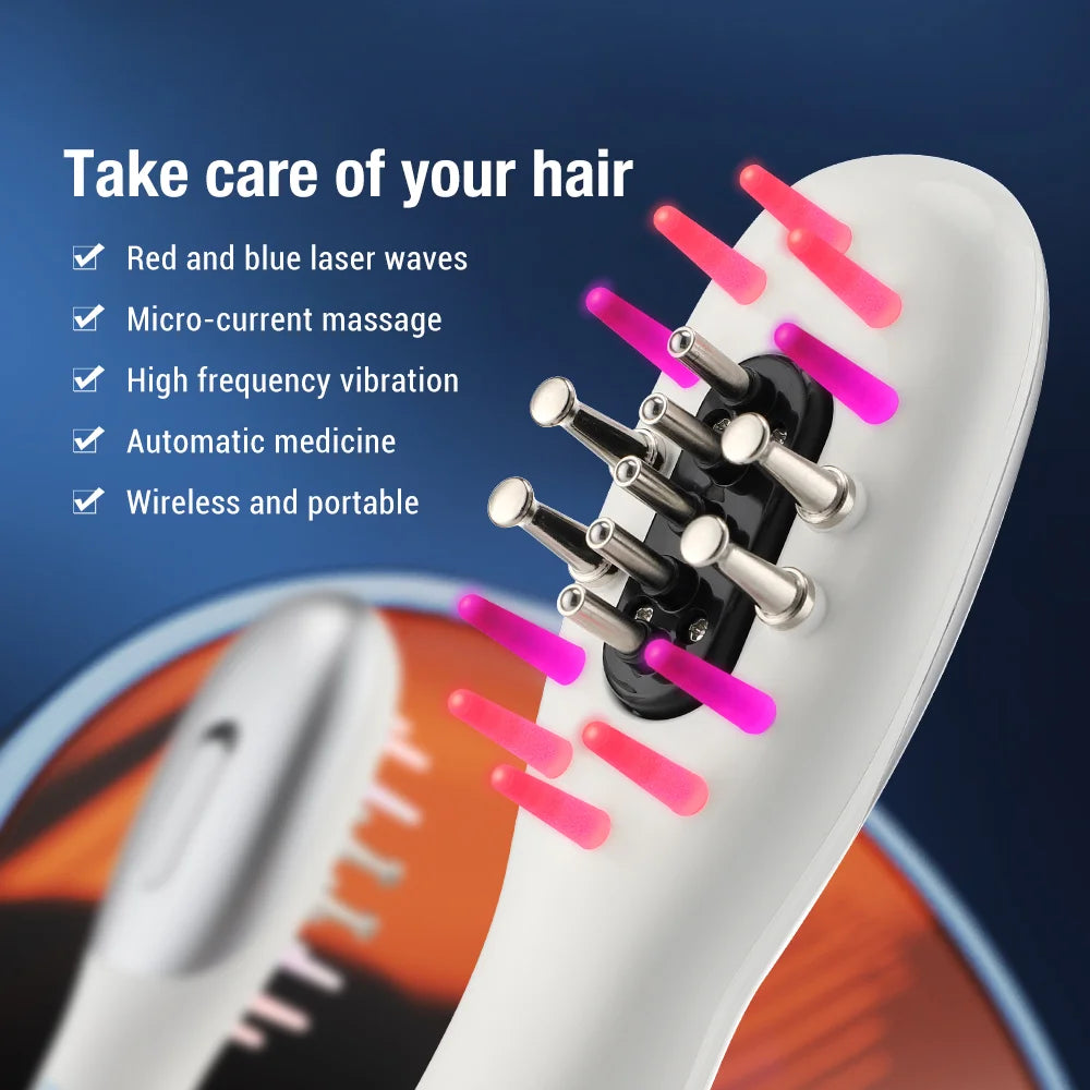 Electric scalp massager with soft silicone massage heads