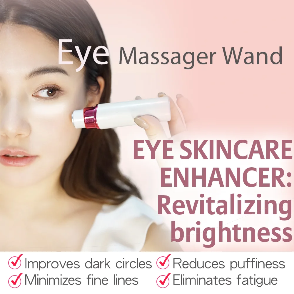 Portable eye massager beauty tool for daily self-care routine