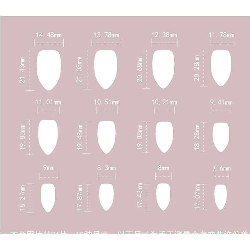 Elegant minimalist press-on nails for women
