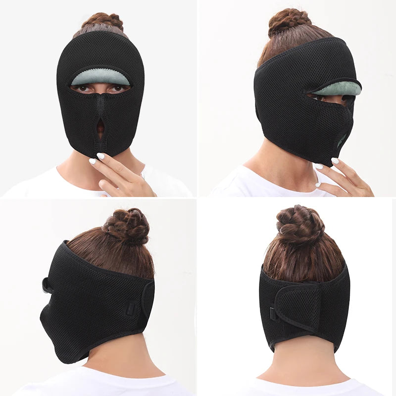 Heated eye massage mask with three heat settings