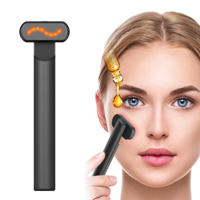 4-in-1 red light therapy facial massager and eye care wand