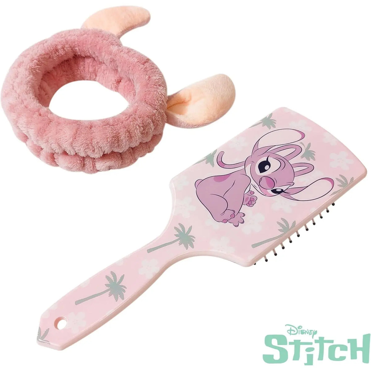 Disney Lilo & Stitch Bow Hair Brush & Spa Headband Set for Girls