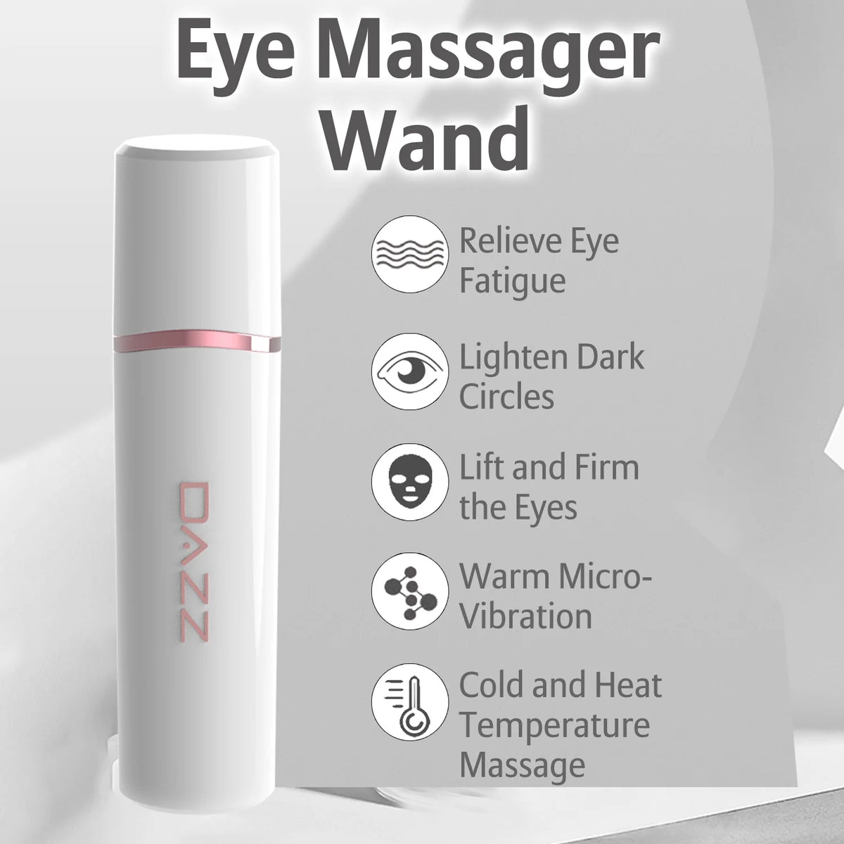 Rechargeable Eye Massager Wand for Soothing Facial & Eye Care