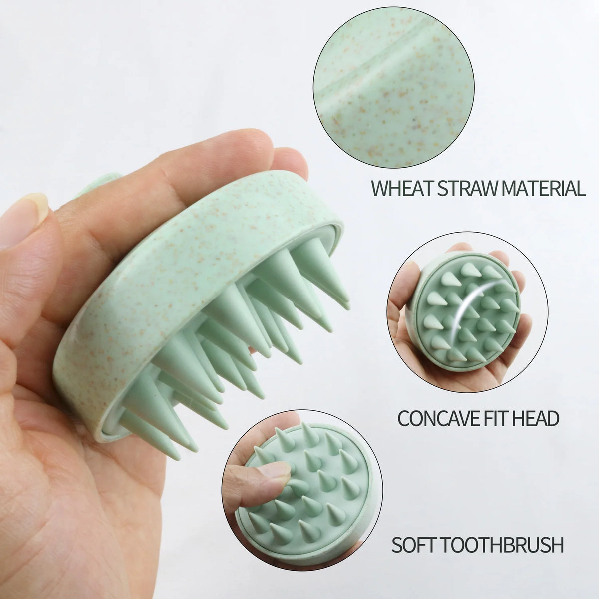 Silicone Scalp Massager Shampoo Brush for Hair & Scalp Care