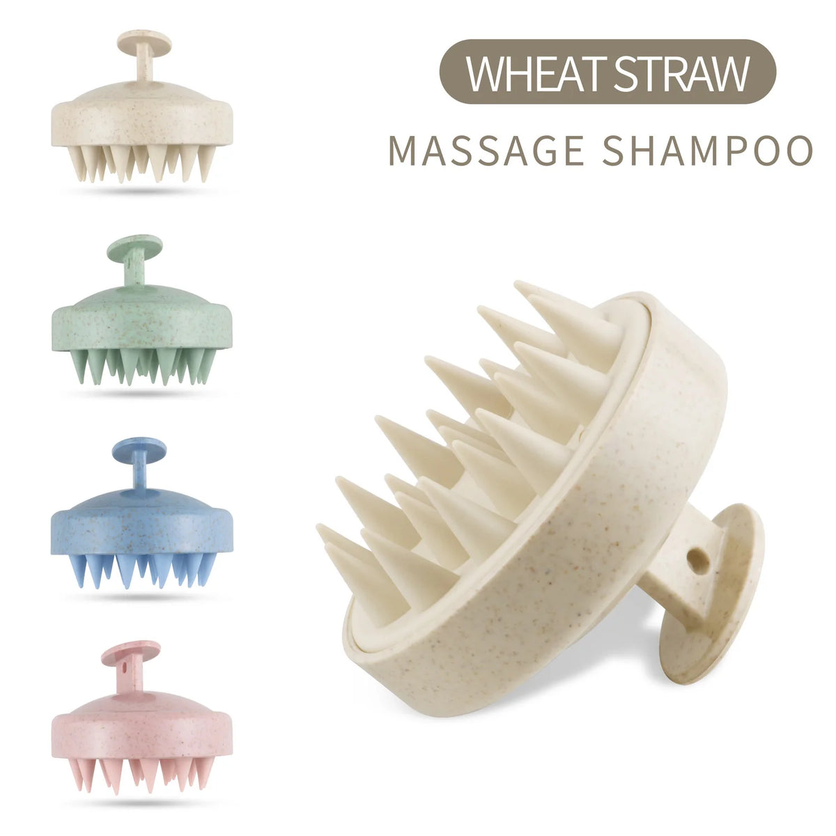 Silicone Scalp Massager Shampoo Brush for Hair & Scalp Care