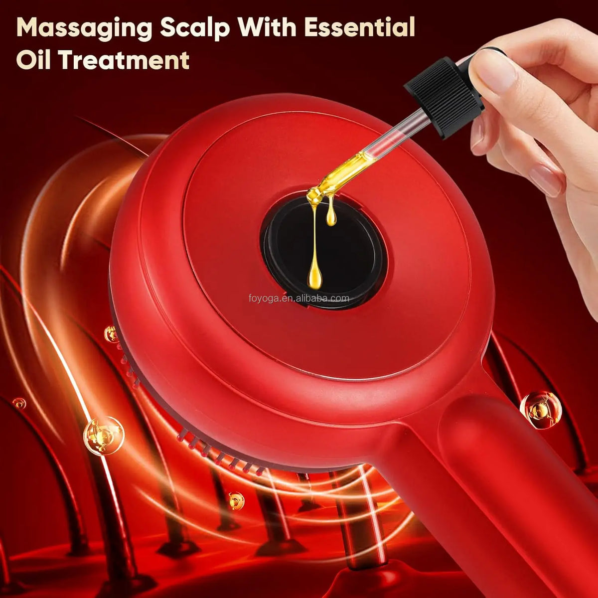 3-in-1 Scalp Massager with Red Light, Heat & Vibration Therapy
