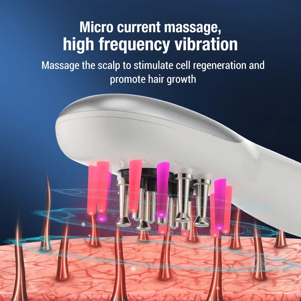 3-in-1 Electric Scalp Massager, Hair Oil Applicator & Massage Brush