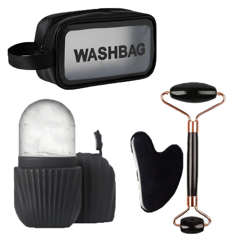 Ice Facial Roller & Gua Sha Massage Tool for Cooling Skincare