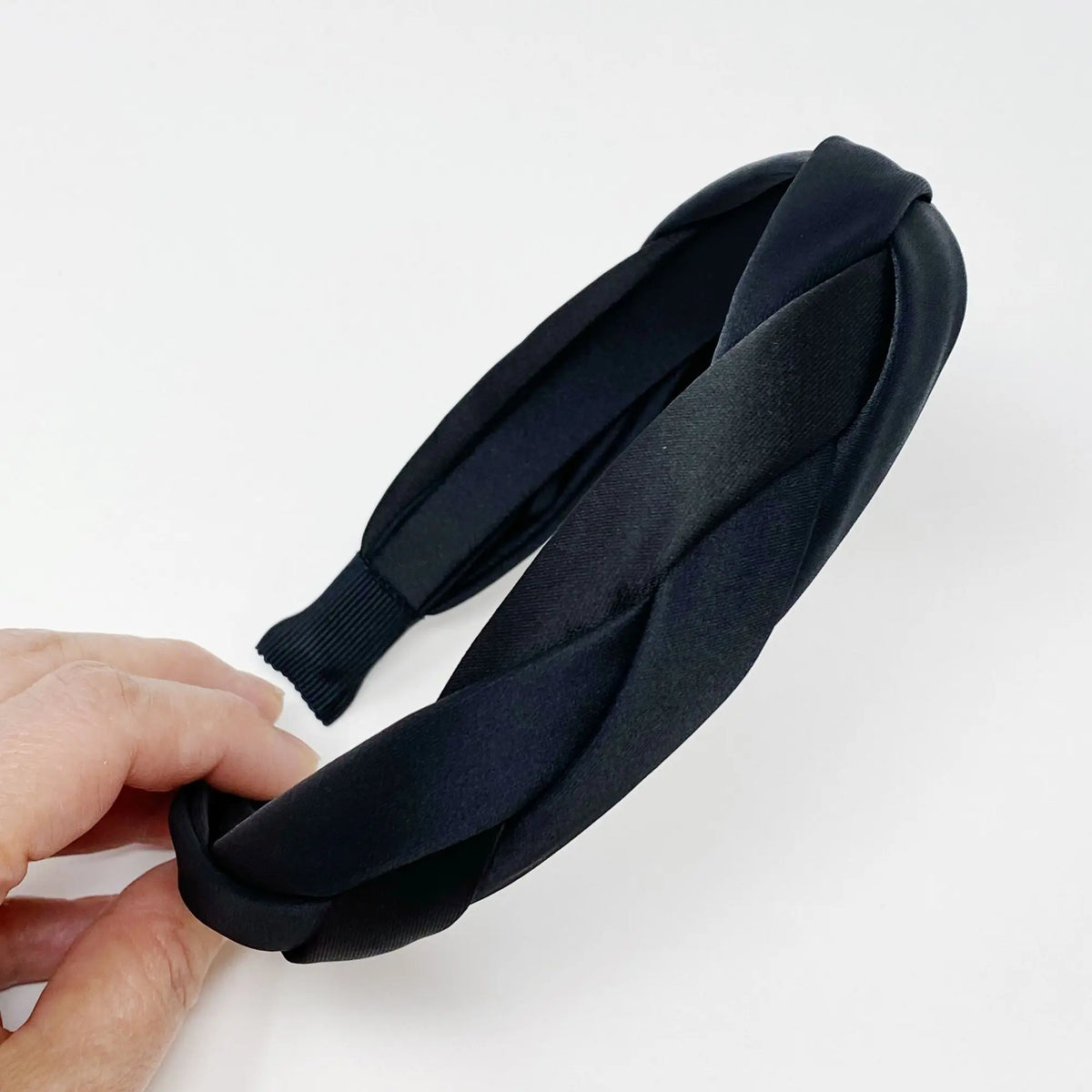 Silk Satin Braided Headband – Soft, Elegant Hair Accessory