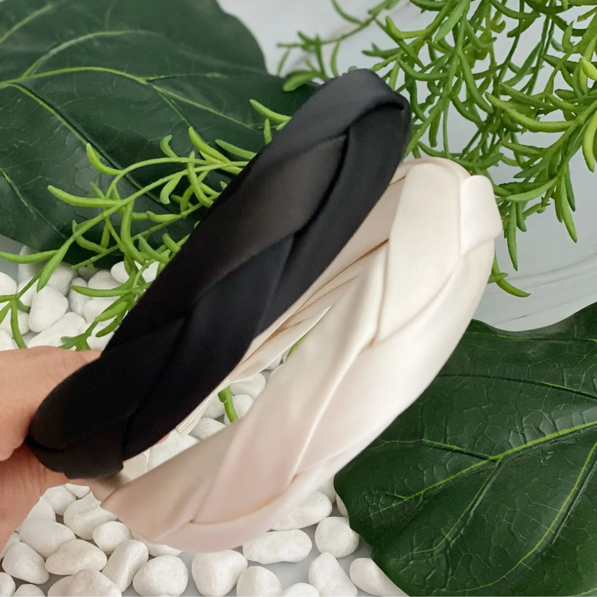 Silk Satin Braided Headband – Soft, Elegant Hair Accessory