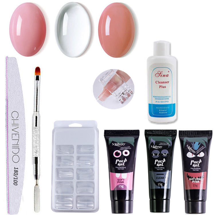Solid nail extension gel glue for DIY manicures