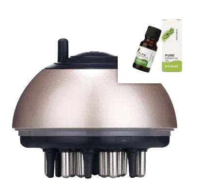 Scalp massage comb for applying hair care serum