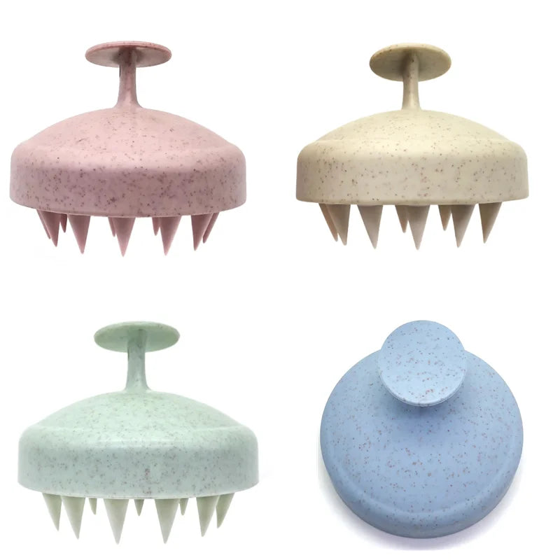 Silicone scalp massager shampoo brush for hair and scalp care