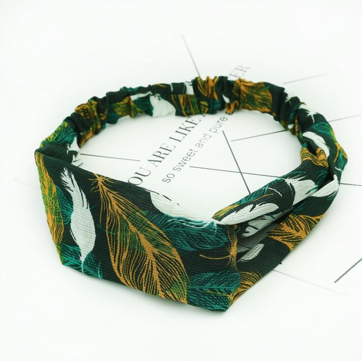 Vintage printed hair accessory for women and girls